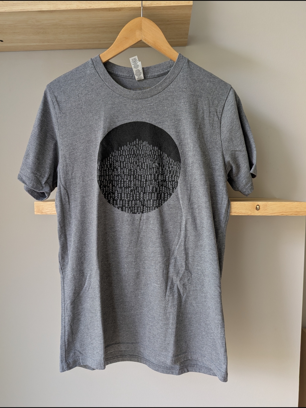 Royal Apparel Men's Gray Graphic Crew Neck T-Shirt Vermont